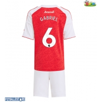 Arsenal Gabriel Magalhaes #6 Hjemmedraktsett Barn 2025-26 Kortermet (+ Korte bukser)